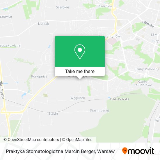 Praktyka Stomatologiczna Marcin Berger map