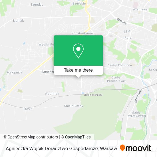 Agnieszka Wójcik Doradztwo Gospodarcze map