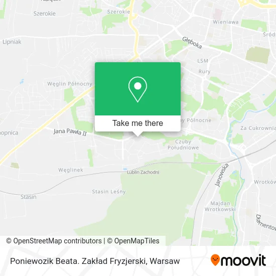 Карта Poniewozik Beata. Zakład Fryzjerski