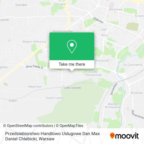 Przedsiebiorstwo Handlowo Uslugowe Dan Max Daniel Chlebicki map