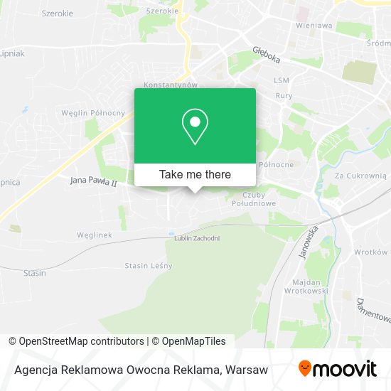 Agencja Reklamowa Owocna Reklama map