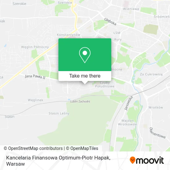 Карта Kancelaria Finansowa Optimum-Piotr Hapak