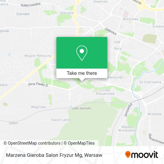 Marzena Gieroba Salon Fryzur Mg map