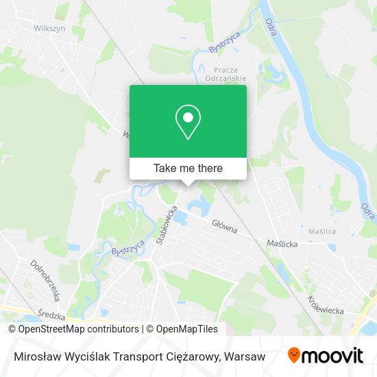 Mirosław Wyciślak Transport Ciężarowy map