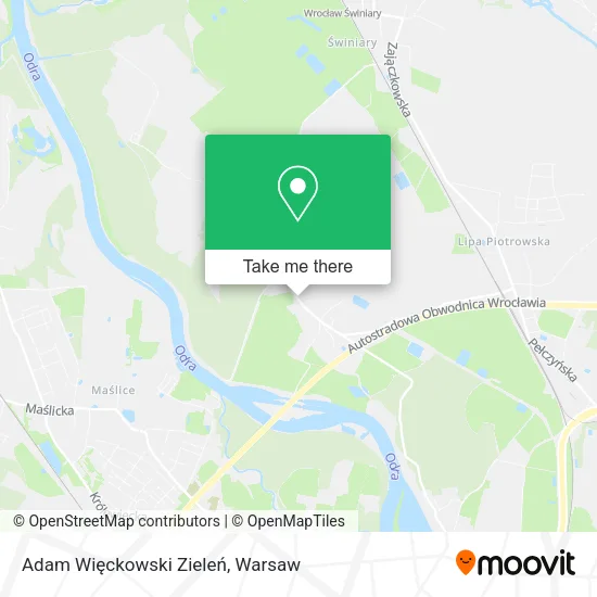 Adam Więckowski Zieleń map