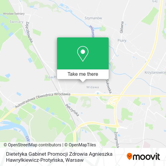 Dietetyka Gabinet Promocji Zdrowia Agnieszka Hawryłkiewicz-Protyńska map