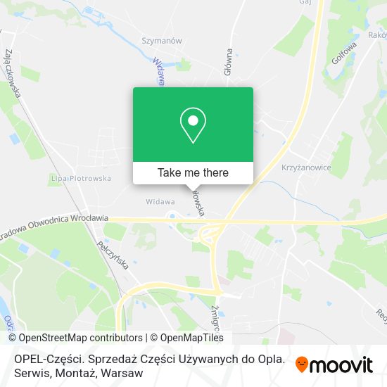 OPEL-Części. Sprzedaż Części Używanych do Opla. Serwis, Montaż map