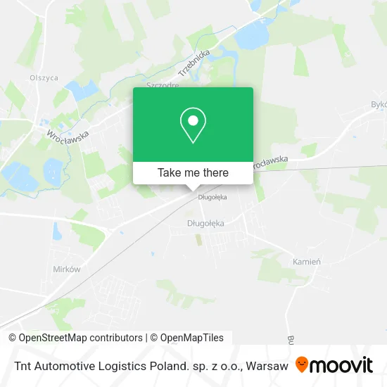 Карта Tnt Automotive Logistics Poland. sp. z o.o.