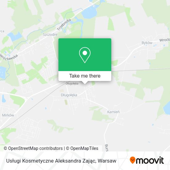 Usługi Kosmetyczne Aleksandra Zając map