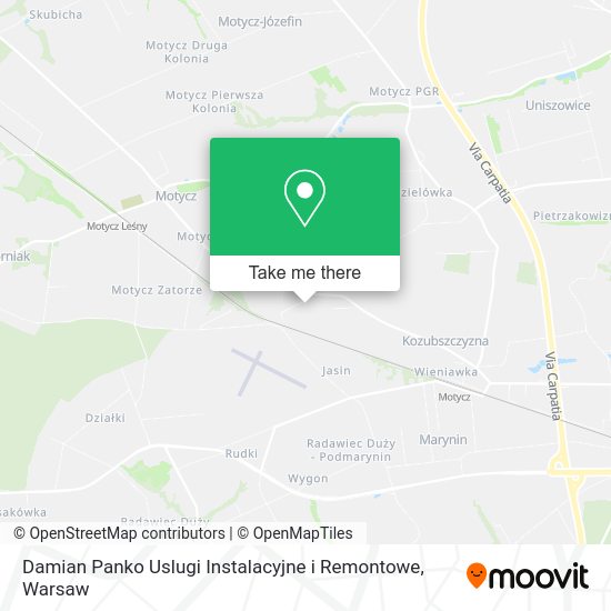 Damian Panko Uslugi Instalacyjne i Remontowe map