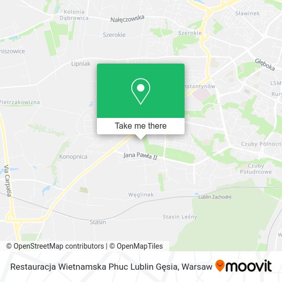 Restauracja Wietnamska Phuc Lublin Gęsia map