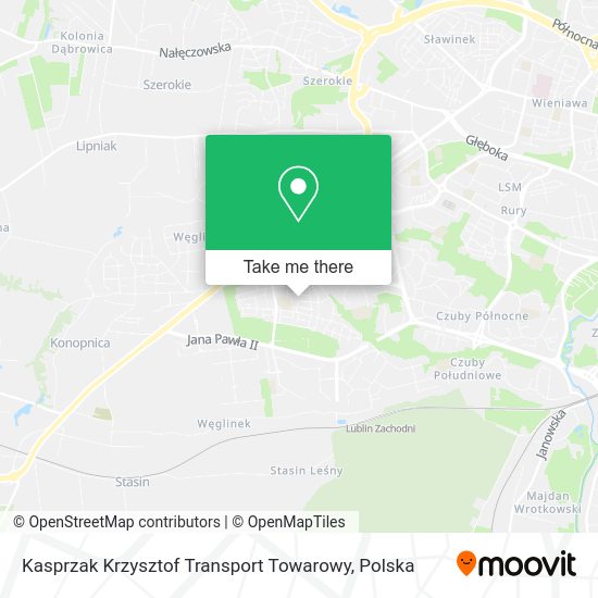 Карта Kasprzak Krzysztof Transport Towarowy