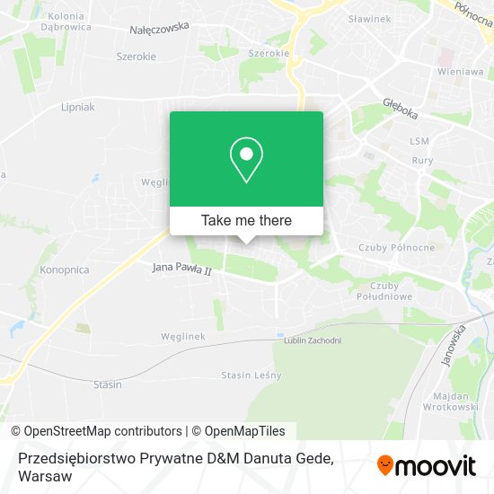 Przedsiębiorstwo Prywatne D&M Danuta Gede map