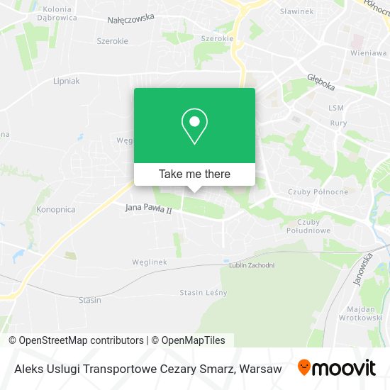 Aleks Uslugi Transportowe Cezary Smarz map