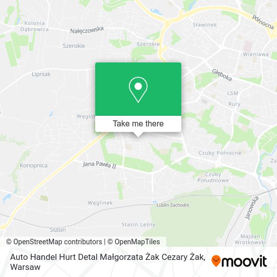 Auto Handel Hurt Detal Małgorzata Żak Cezary Żak map