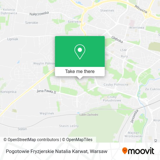 Pogotowie Fryzjerskie Natalia Karwat map