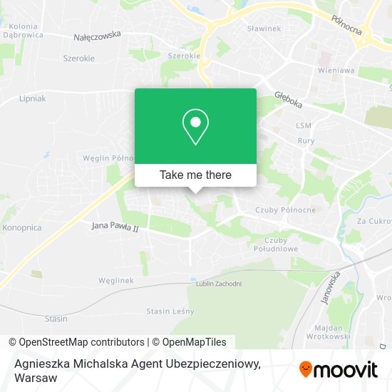 Agnieszka Michalska Agent Ubezpieczeniowy map