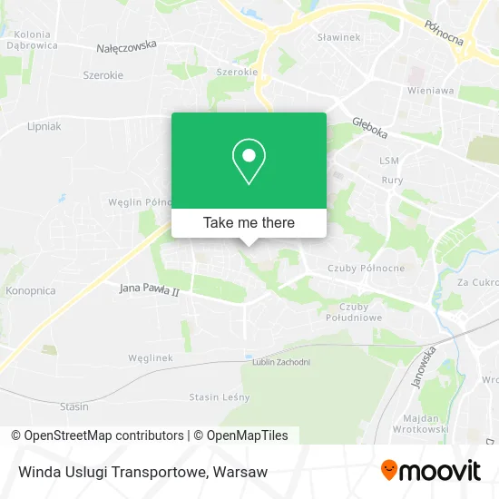 Карта Winda Uslugi Transportowe