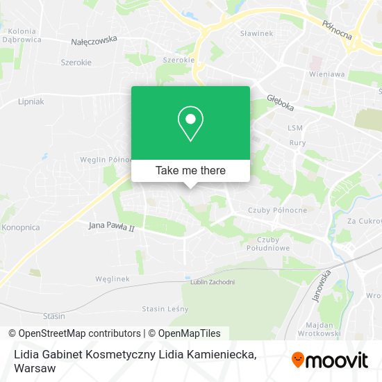 Lidia Gabinet Kosmetyczny Lidia Kamieniecka map