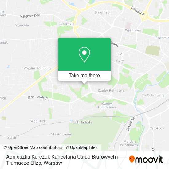 Agnieszka Kurczuk Kancelaria Usług Biurowych i Tłumacze Eliza map