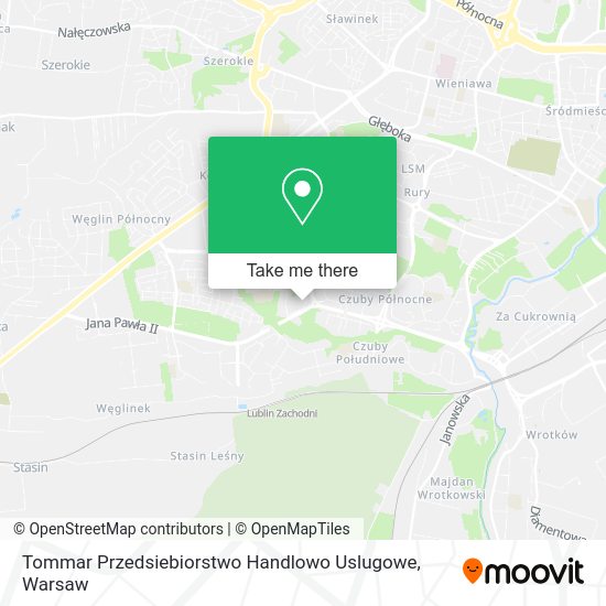 Tommar Przedsiebiorstwo Handlowo Uslugowe map