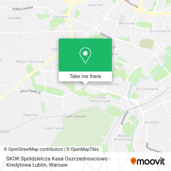 SKOK Spóldzielcza Kasa Oszczednosciowo - Kredytowa Lublin map