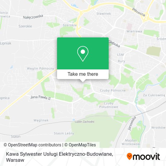 Kawa Sylwester Usługi Elektryczno-Budowlane map