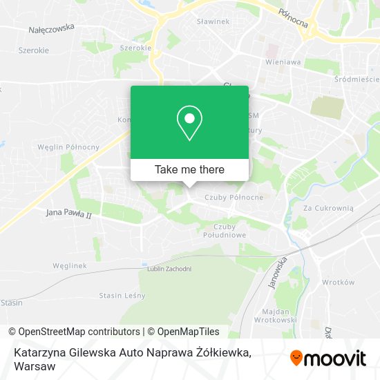 Katarzyna Gilewska Auto Naprawa Żółkiewka map