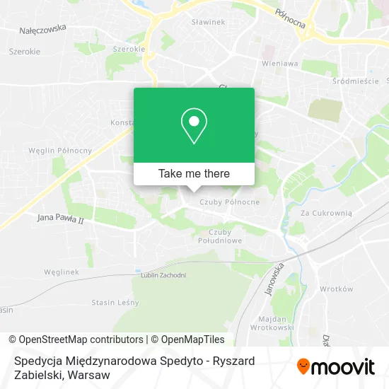 Карта Spedycja Międzynarodowa Spedyto - Ryszard Zabielski