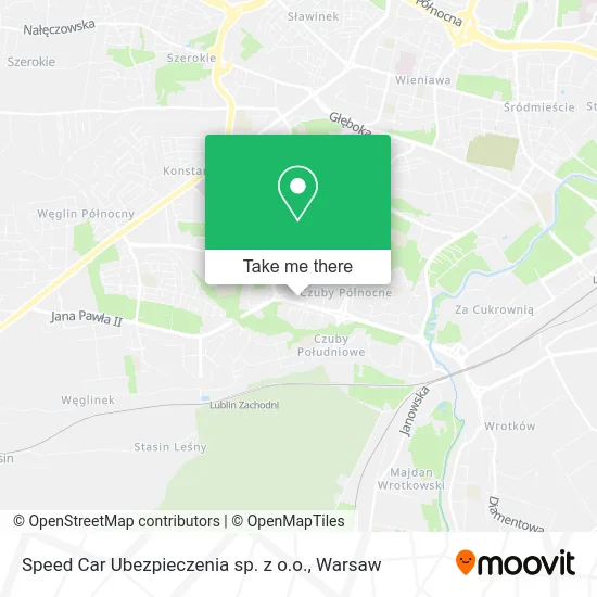 Карта Speed Car Ubezpieczenia sp. z o.o.