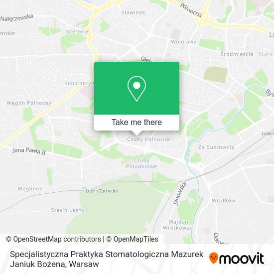 Specjalistyczna Praktyka Stomatologiczna Mazurek Janiuk Bożena map