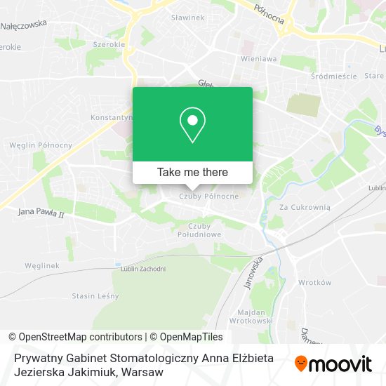 Prywatny Gabinet Stomatologiczny Anna Elżbieta Jezierska Jakimiuk map