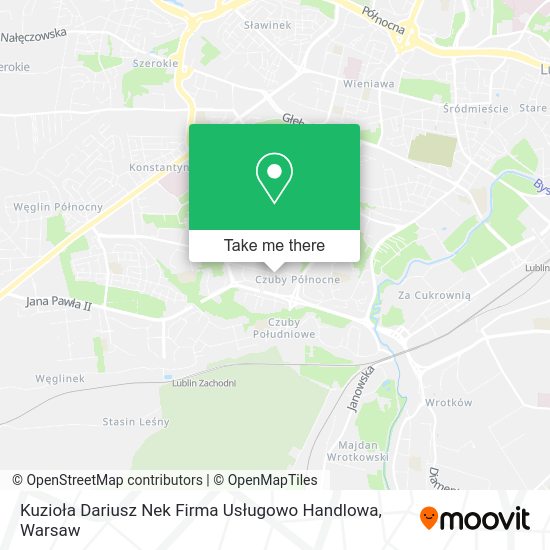 Kuzioła Dariusz Nek Firma Usługowo Handlowa map