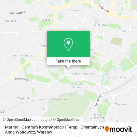 Карта Marma - Centrum Kosmetologii i Terapii Orientalnych Anna Wójtowicz