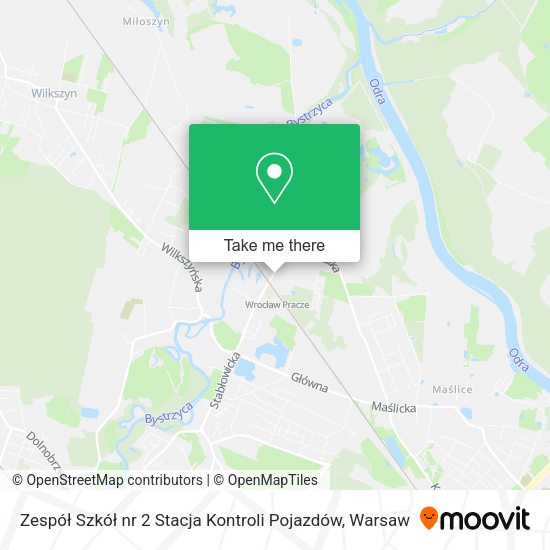 Zespół Szkół nr 2 Stacja Kontroli Pojazdów map