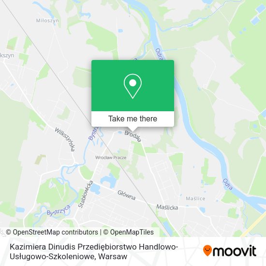 Kazimiera Dinudis Przediębiorstwo Handlowo-Usługowo-Szkoleniowe map