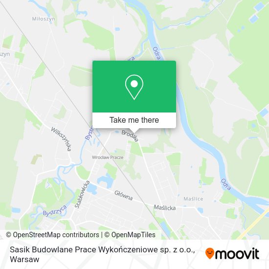 Sasik Budowlane Prace Wykończeniowe sp. z o.o. map