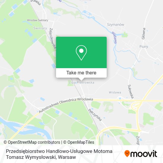 Przedsiębiorstwo Handlowo-Usługowe Motoma Tomasz Wymysłowski map