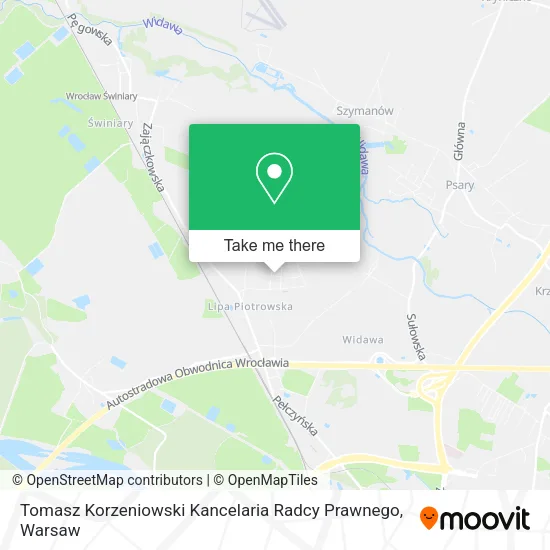 Карта Tomasz Korzeniowski Kancelaria Radcy Prawnego