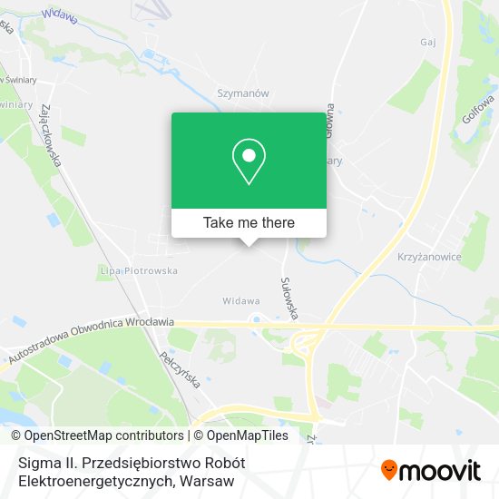 Sigma II. Przedsiębiorstwo Robót Elektroenergetycznych map