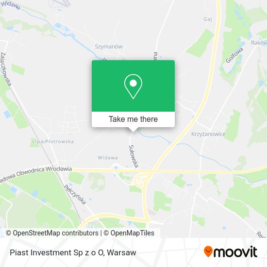 Piast Investment Sp z o O map