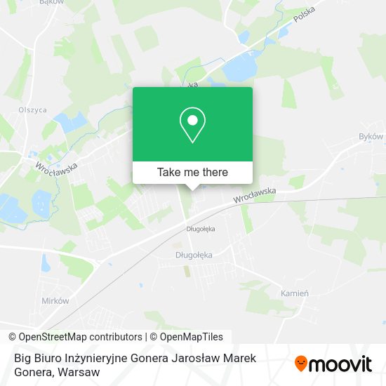 Big Biuro Inżynieryjne Gonera Jarosław Marek Gonera map