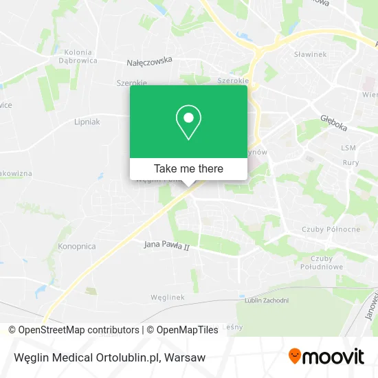 Карта Węglin Medical Ortolublin.pl