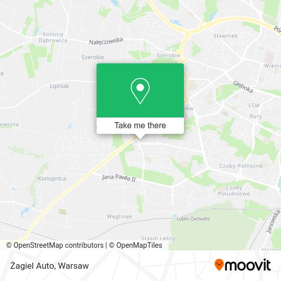 Żagiel Auto map