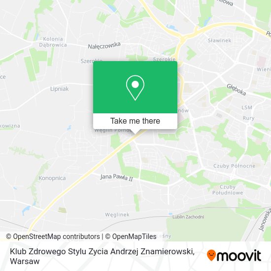 Klub Zdrowego Stylu Zycia Andrzej Znamierowski map