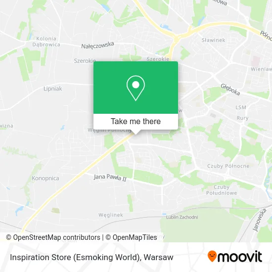 Карта Inspiration Store (Esmoking World)