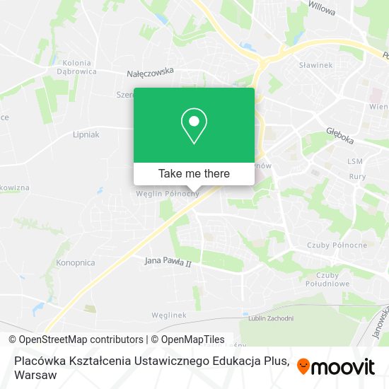 Placówka Kształcenia Ustawicznego Edukacja Plus map