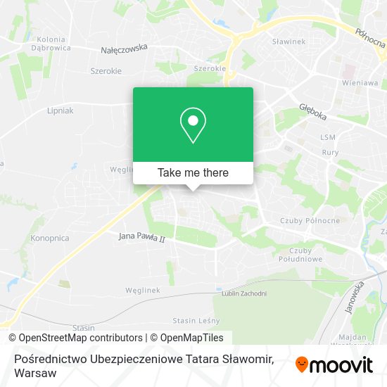 Pośrednictwo Ubezpieczeniowe Tatara Sławomir map