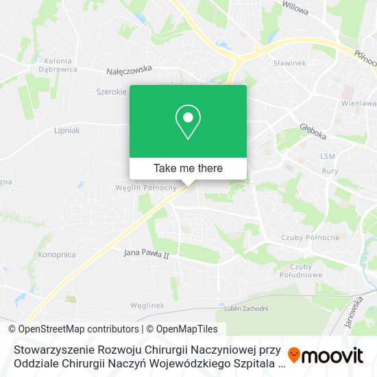 Stowarzyszenie Rozwoju Chirurgii Naczyniowej przy Oddziale Chirurgii Naczyń Wojewódzkiego Szpitala map