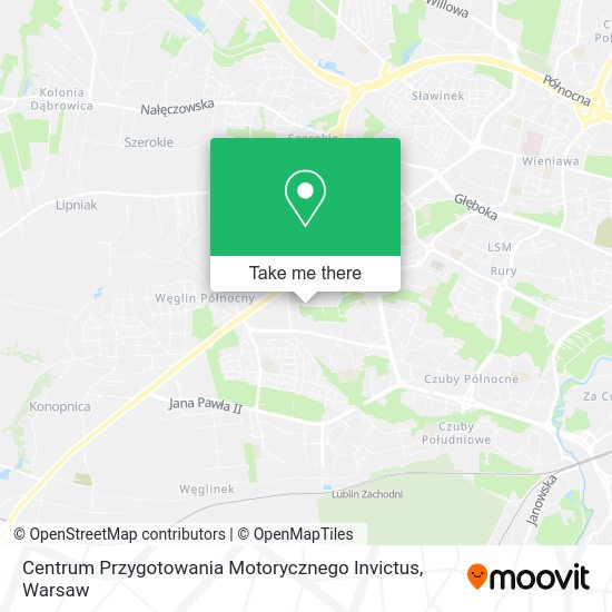 Карта Centrum Przygotowania Motorycznego Invictus